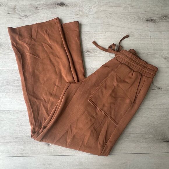 Rae Mode Modal Poly Span Straight Lounge Pants w/ Pockets Mocha size Small nwt - Picture 4 of 5